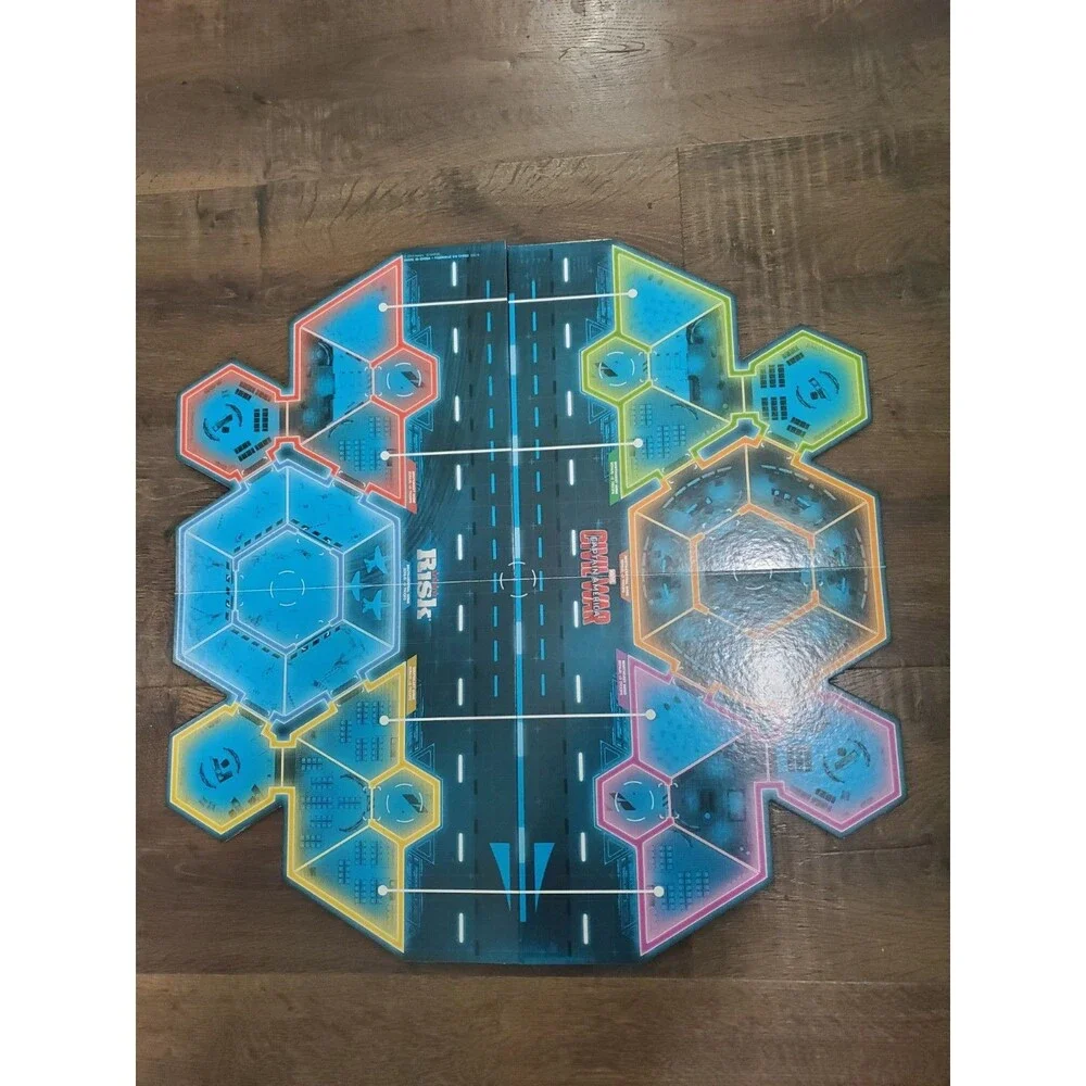 Risk Captain America Marvel Avengers Civil War Board Game Hasbro Complete